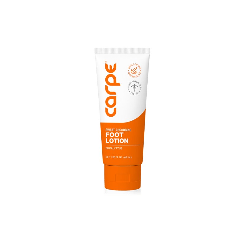 Carpe Antiperspirant Foot Lotion tube
