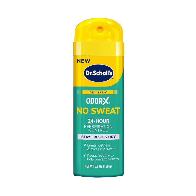 Dr. Scholl's Odor-X No Sweat Dry Spray can