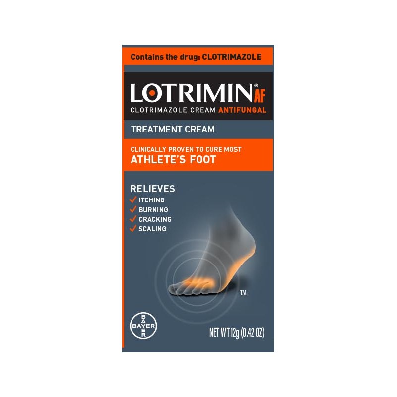 Lotrimin AF Athlete's Foot Cream carton